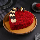 Red Velvet Heart Shape Cake